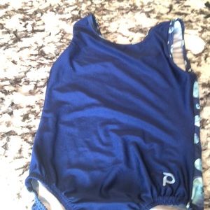 Plum adult small gymnastics Leo navy blue